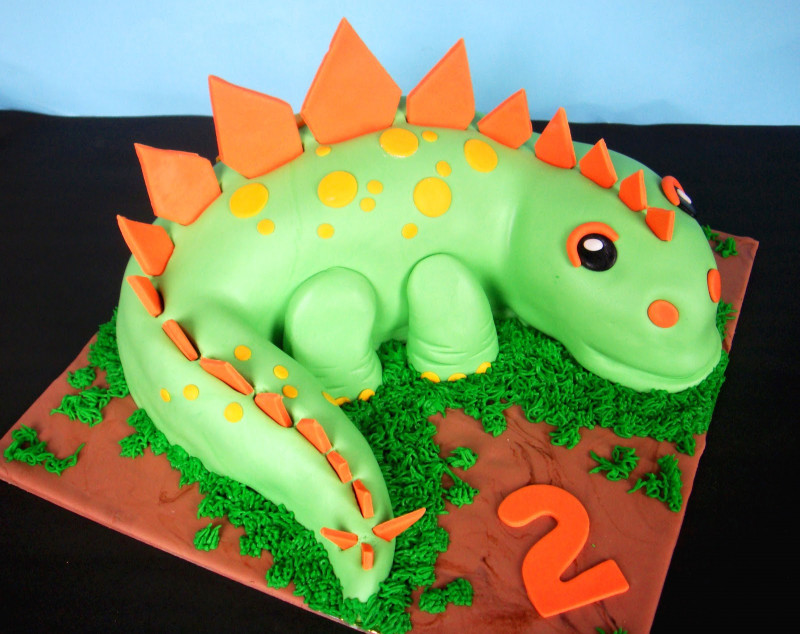 Dinosaur Birthday Cake Beautiful butter Hearts Sugar Dinosaur Birthday Cake