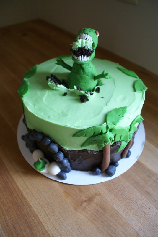 Dinosaur Birthday Cake
 The Cooking of Joy Dinosaur Birthday Cake