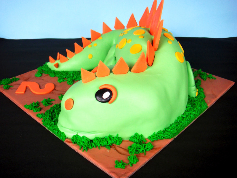 Dinosaur Birthday Cake
 butter hearts sugar Dinosaur Birthday Cake