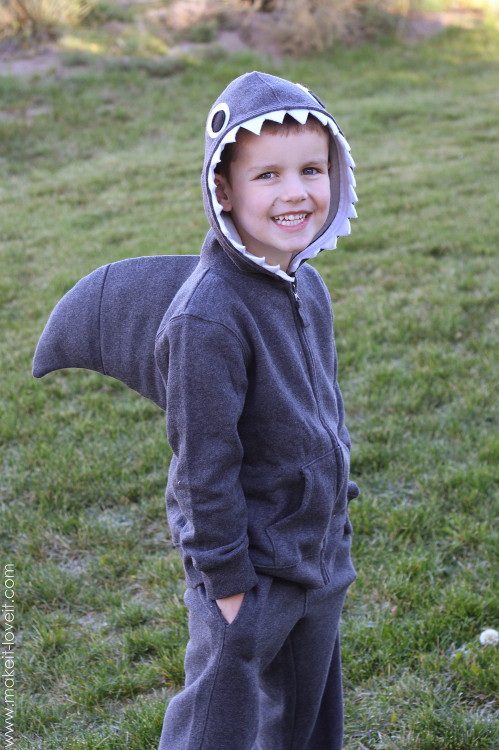 DIY Costume For Kids
 Halloween Costume Ideas Simple Shark with Dorsal Fin