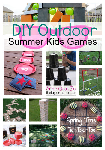 DIY Games For Kids
 DIY Outdoor Summer Kids Games s and