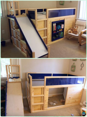 DIY Kids Bed
 DIY Kids Bunk Bed Free Plans [Picture Instructions]