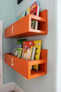DIY Kids Book Shelf
 DIY bookshelves for the boys room
