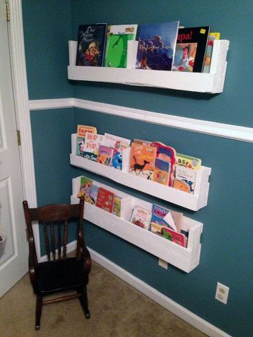 DIY Kids Book Shelf
 DIY Pallet Bookshelves