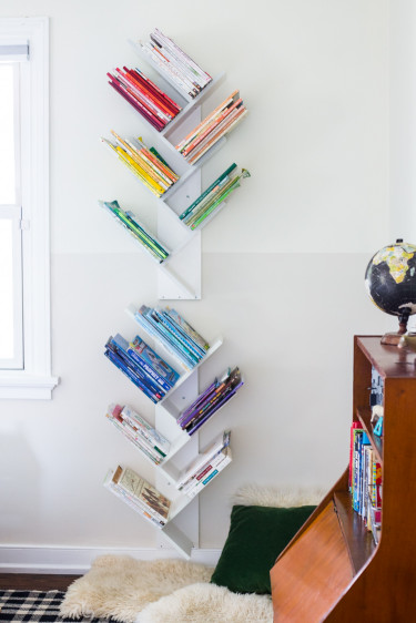 DIY Kids Bookshelf
 Tree Bookshelf DIY for a Beautiful Minimal and d