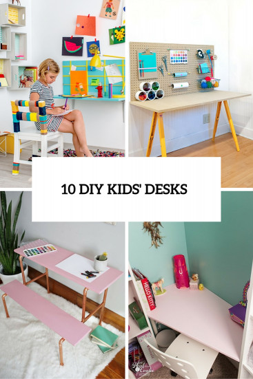 DIY Kids Desk
 10 DIY Kids’ Desks For Art Craft And Studying Shelterness