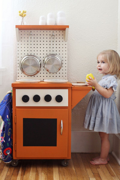DIY Kids Kitchen
 DIY Kitchenette – A Beautiful Mess