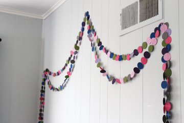 DIY Kids Room Decorations
 DIY Circle Garland A Cheap and Easy Kid s Room Decorating