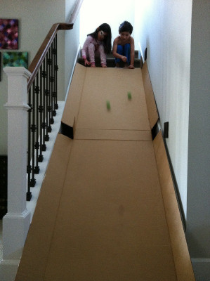 DIY Kids Slide
 DIY Entertaining Kids’ Cardboard Slide At Home