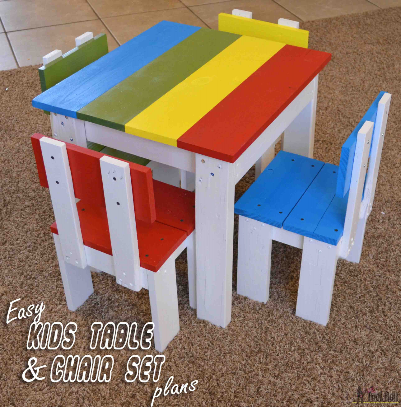 DIY Kids Tables
 Simple Kid s Table and Chair Set Her Tool Belt
