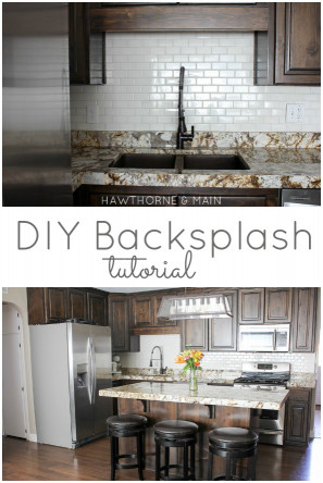 Diy Kitchen Backsplash
 DIY Kitchen Backsplash – HAWTHORNE AND MAIN