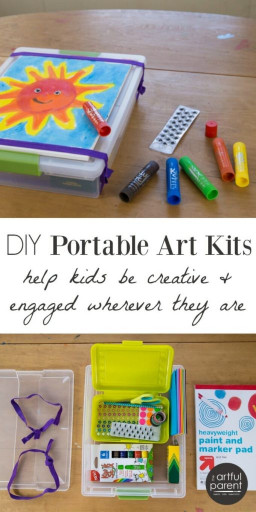 DIY Kits For Kids
 DIY Portable Art Kits for Kids to Use for Family Trips and