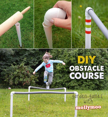 DIY Obstacle Course For Kids
 DIY Garden Games Obstacle Course
