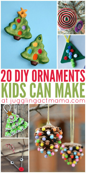 DIY Ornaments For Kids
 20 DIY Ornaments Kids Can Make Juggling Act Mama