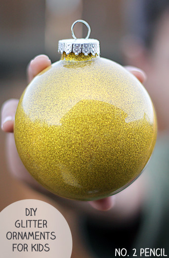 DIY Ornaments For Kids
 DIY Glitter Ornaments for Kids No 2 Pencil