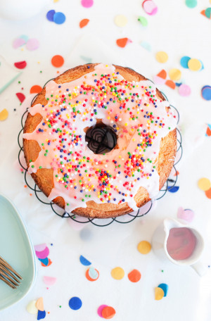 Donut Birthday Cake
 A Donut Cake So Good Your Boxed Cakes Will Be Jealous • A