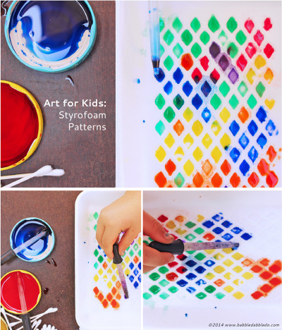 Easy Art Projects For Kids
 Art Activities for Kids Styrofoam Patterns