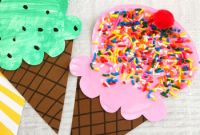 Easy Craft for Kids Beautiful Paper Plate Ice Cream Craft Summer Craft Idea for Kids