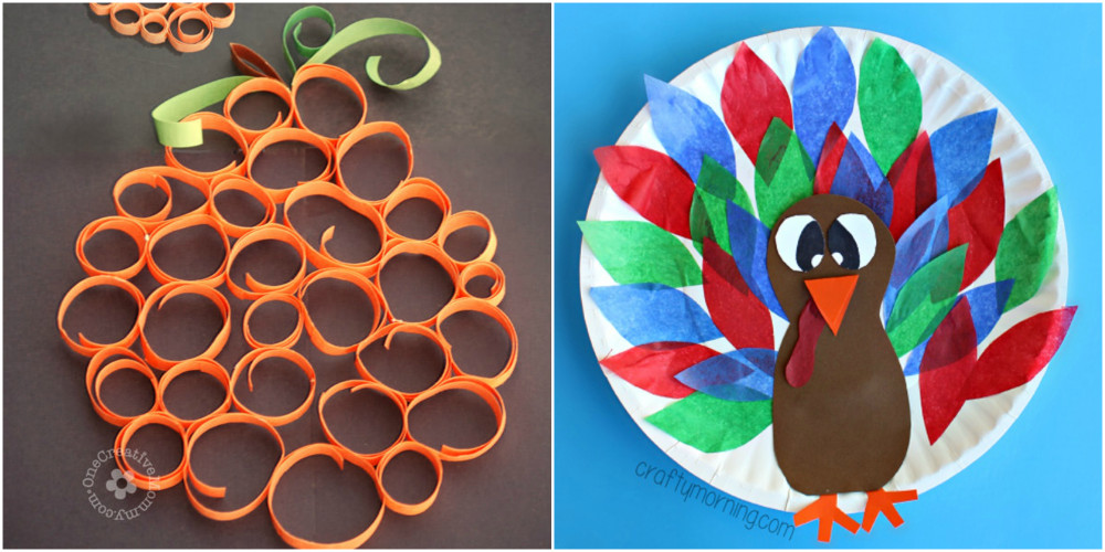 Easy Craft Ideas For Kids At School
 33 Easy Thanksgiving Crafts for Kids Thanksgiving DIY