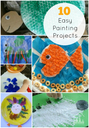 Easy Projects For Kids
 10 Easy Painting Projects for Siblings to do to her