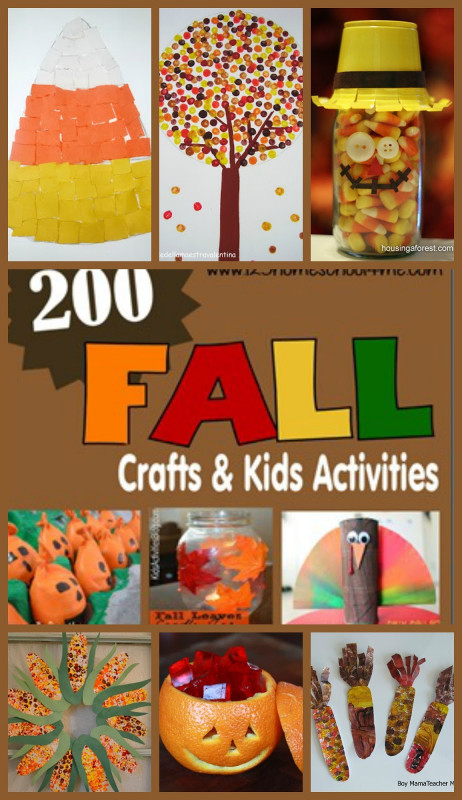 Fall Craft Ideas For Kids
 200 Fall Crafts Kids Activities Printables and Snack Ideas