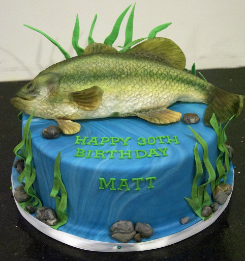 Fish Birthday Cake Awesome 15 Fishing or Hunting themed Cakes to Help Celebrate In Style