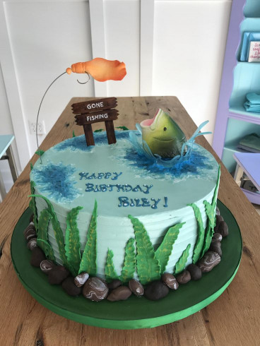 Fish Birthday Cake
 Best 25 Gone fishing cake ideas on Pinterest