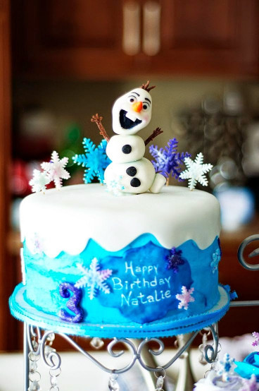 Frozen Birthday Cake
 The Princess Birthday Blog FROZEN Birthday Party Cakes