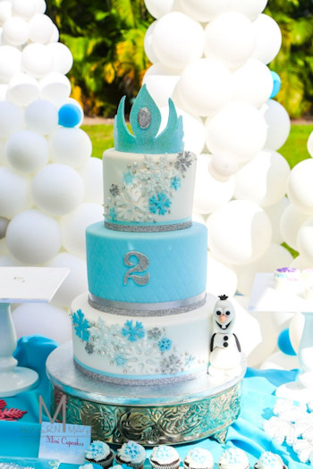 Frozen Birthday Cake
 BRRRR Frozen Party Ideas B Lovely Events
