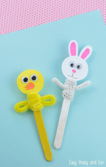 Fun And Easy Crafts For Kids
 Easter Craft Stick Puppets Easter