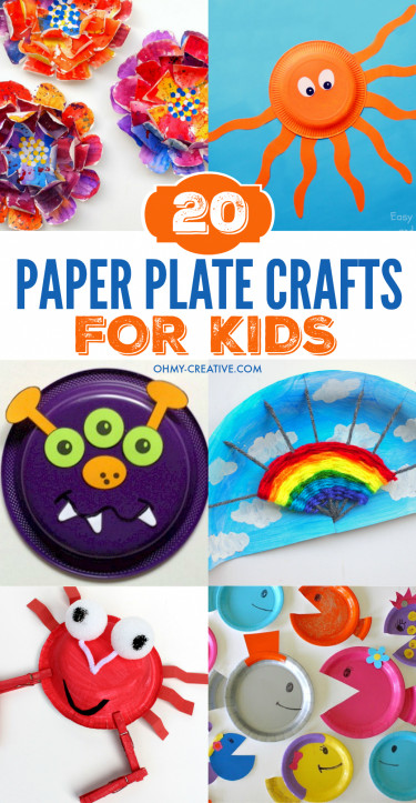 Fun Crafts For Kids
 20 Paper Plate Crafts For Kids Oh My Creative
