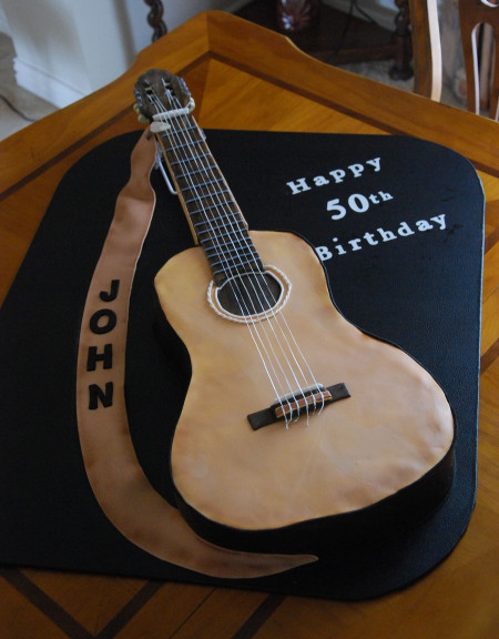 Guitar Birthday Cake
 Acoustic Guitar 50Th Birthday Cake CakeCentral
