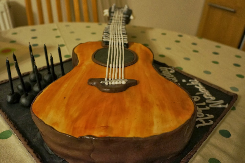 Guitar Birthday Cake
 eatbakecake cake e acoustic guitar birthday cake