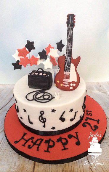Guitar Birthday Cake
 Best 25 Guitar birthday cakes ideas on Pinterest