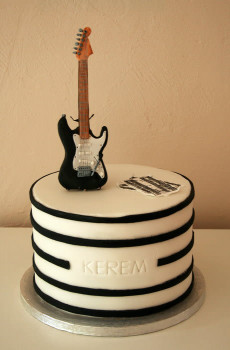 Guitar Birthday Cake
 Electric guitar cake cake by Alison Lee CakesDecor