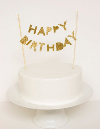Happy Birthday Cake Topper
 Express Yourself With e of These 20 Typography Cake