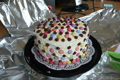 Homemade Birthday Cake
 P Homemade birthday cake