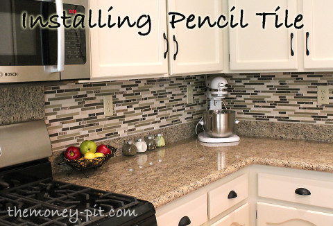 Installing Kitchen Backsplash
 How to tile a kitchen backsplash using pencil tile A