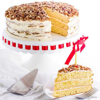 Keto Birthday Cake
 Vanilla Gluten Free Keto Birthday Cake Recipe Sugar Free