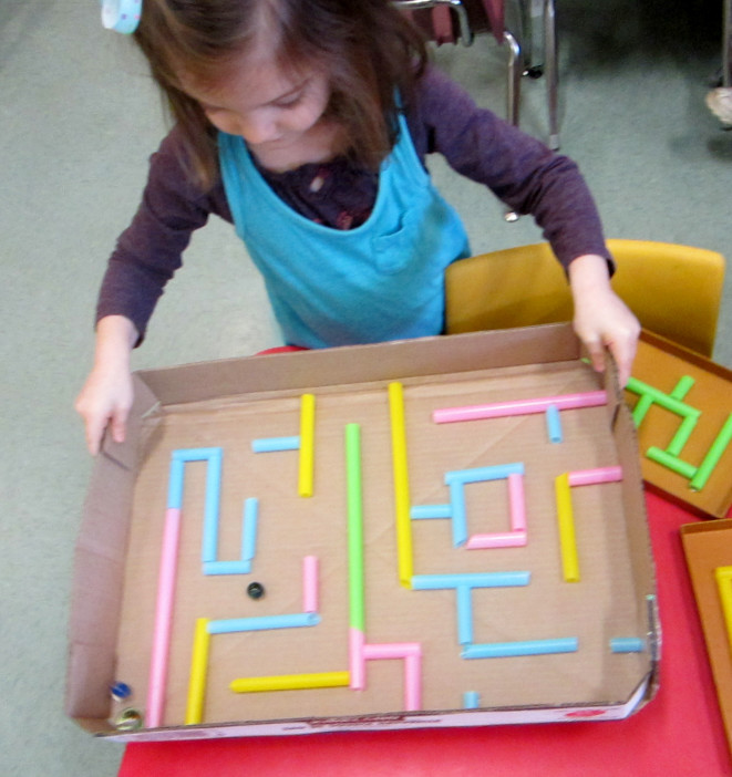 Kids Craft Toys
 Preschool Crafts for Kids Drinking Straw Maze Toy Craft