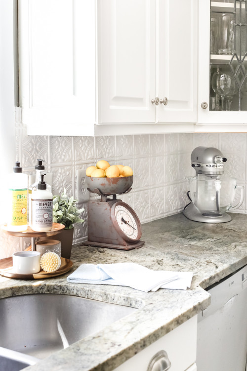 Kitchen Backsplash Pictures
 DIY Pressed Tin Kitchen Backsplash Bless er House