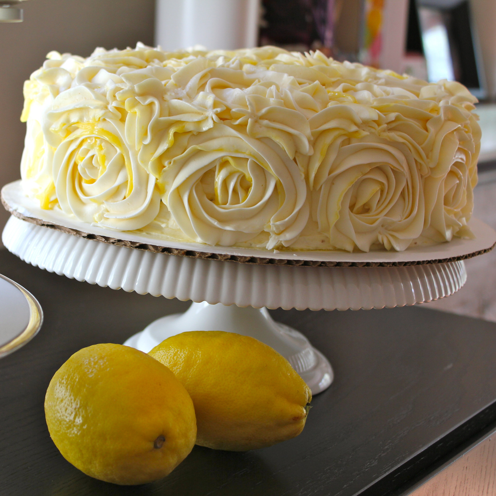 Lemon Birthday Cake
 lemon curd