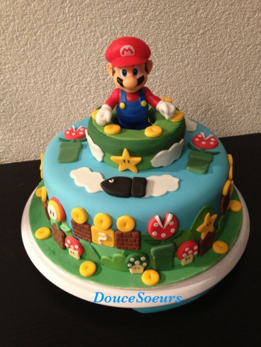 Mario Birthday Cake
 Gâteau Mario Bros Baby Kids Pinterest