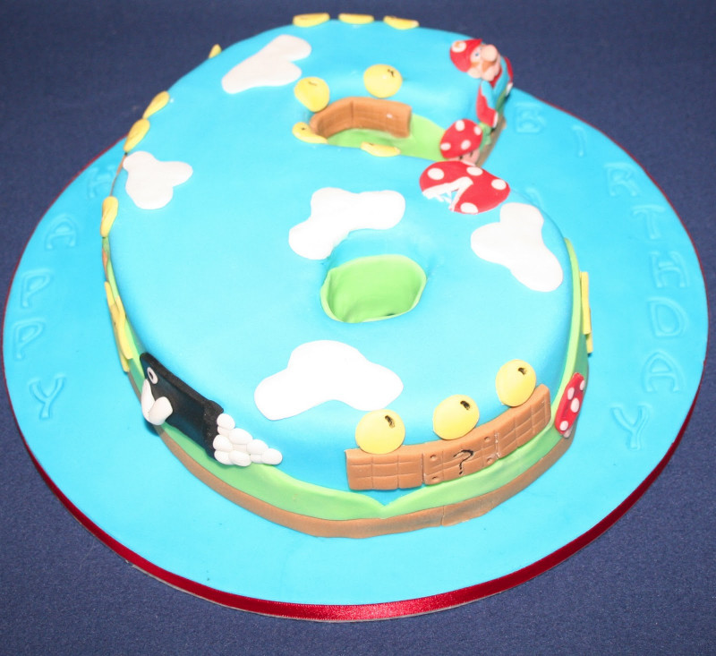 Mario Birthday Cake
 Chintzy Cakes Super Mario Birthday Cake