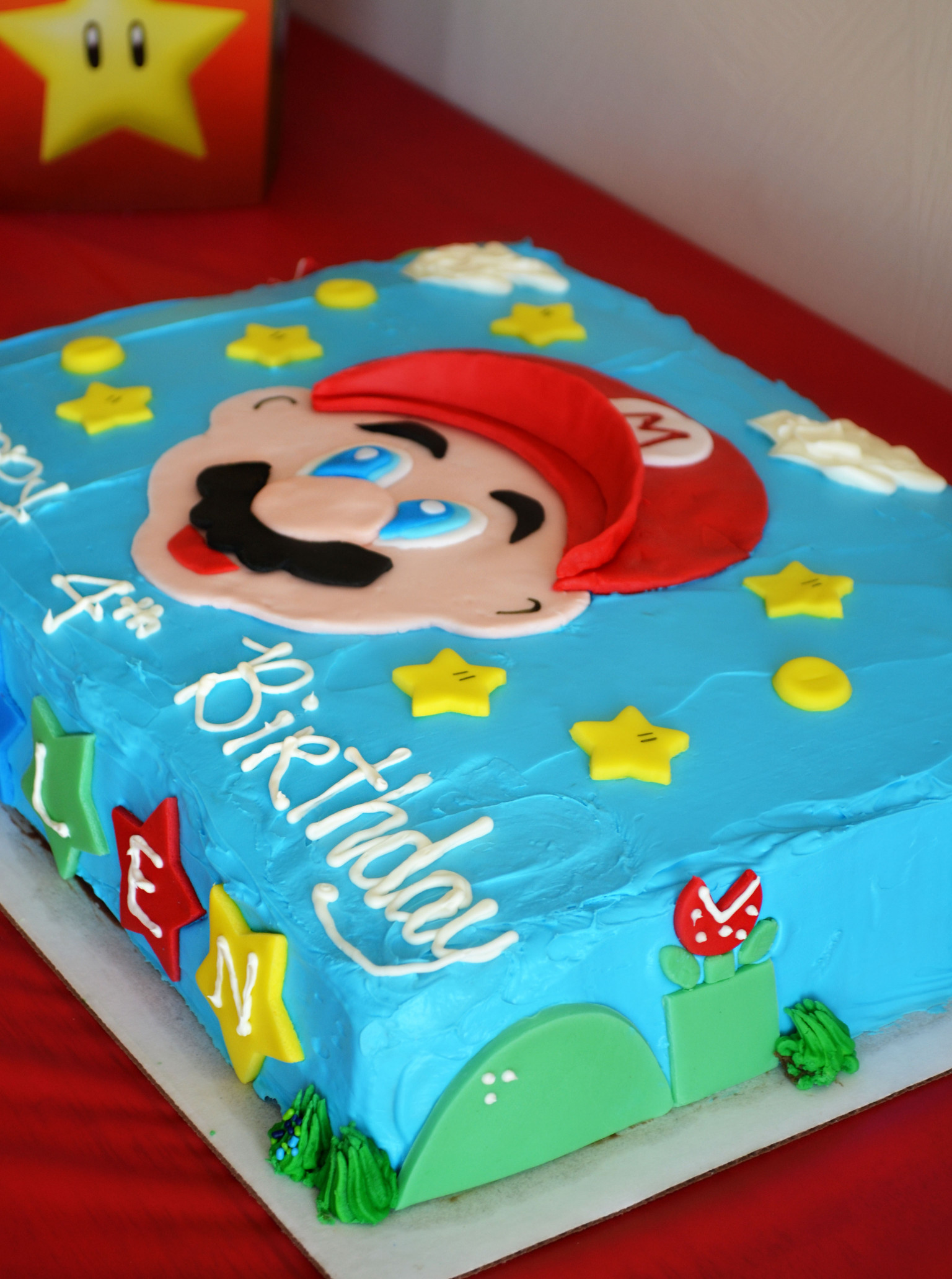 Mario Birthday Cake
 Super Mario Brothers party & Happy Birthday Kallen
