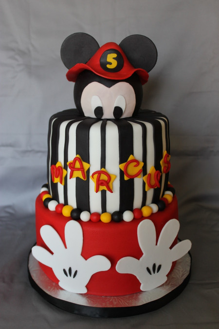 Mickey Mouse Birthday Cake
 Fireman Mickey Mouse Birthday Cake CakeCentral