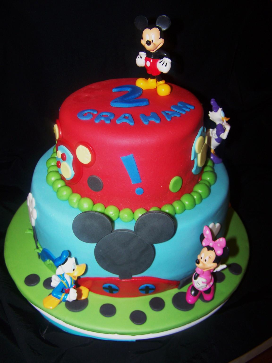 Mickey Mouse Birthday Cake
 Mickey Mouse Clubhouse Tiered Cake