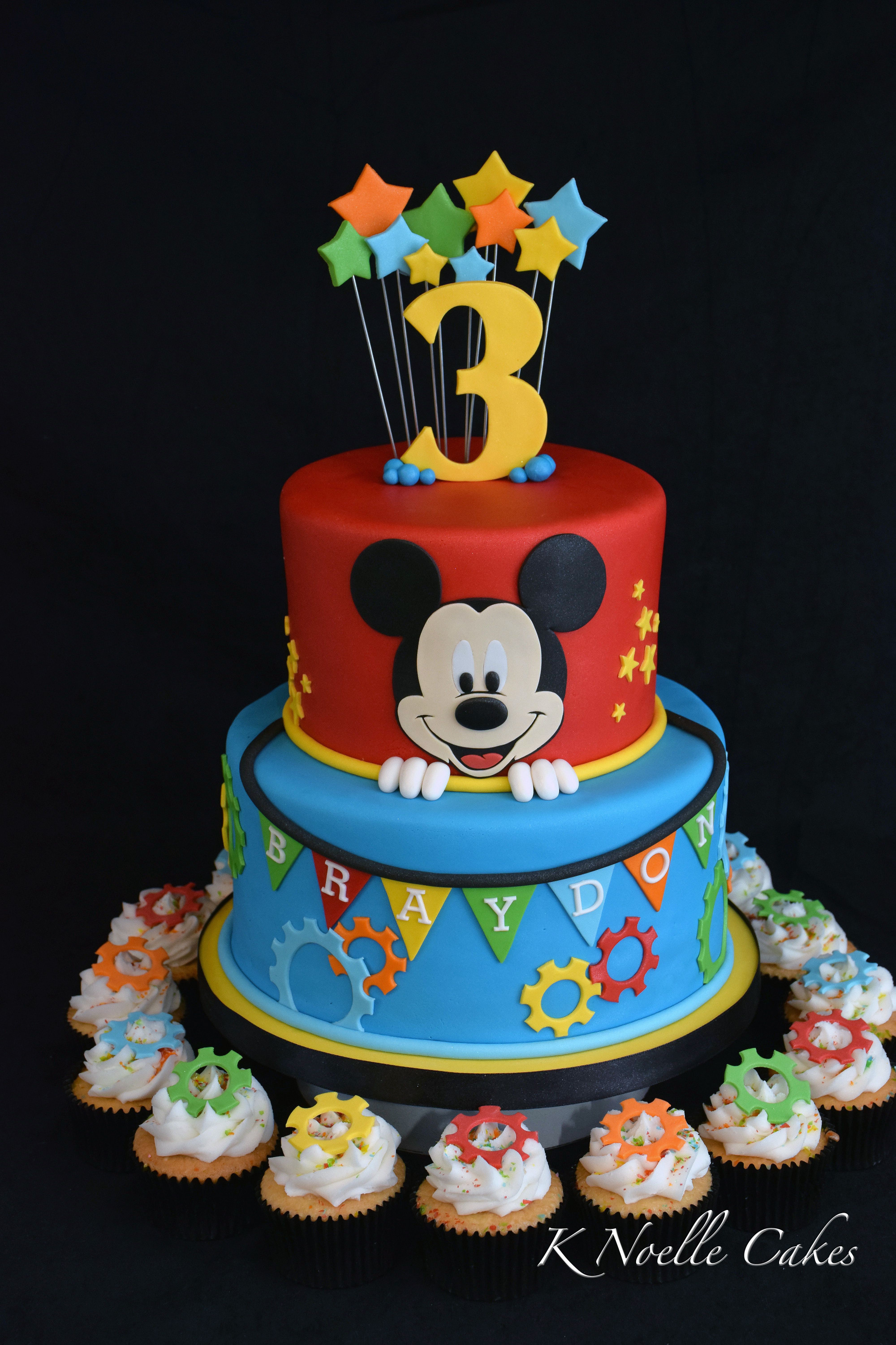 Mickey Mouse Birthday Cake
 Mickey Mouse theme cake by K Noelle Cakes