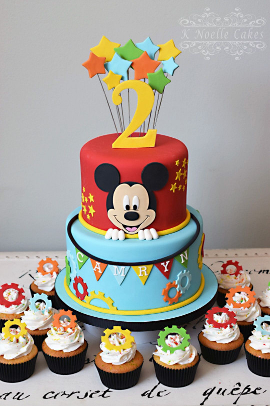 Mickey Mouse Birthday Cake
 Mickey Mouse Clubhouse theme cake by K Noelle Cakes