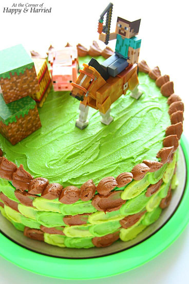 Minecraft Birthday Cake
 Minecraft Themed Birthday Cake